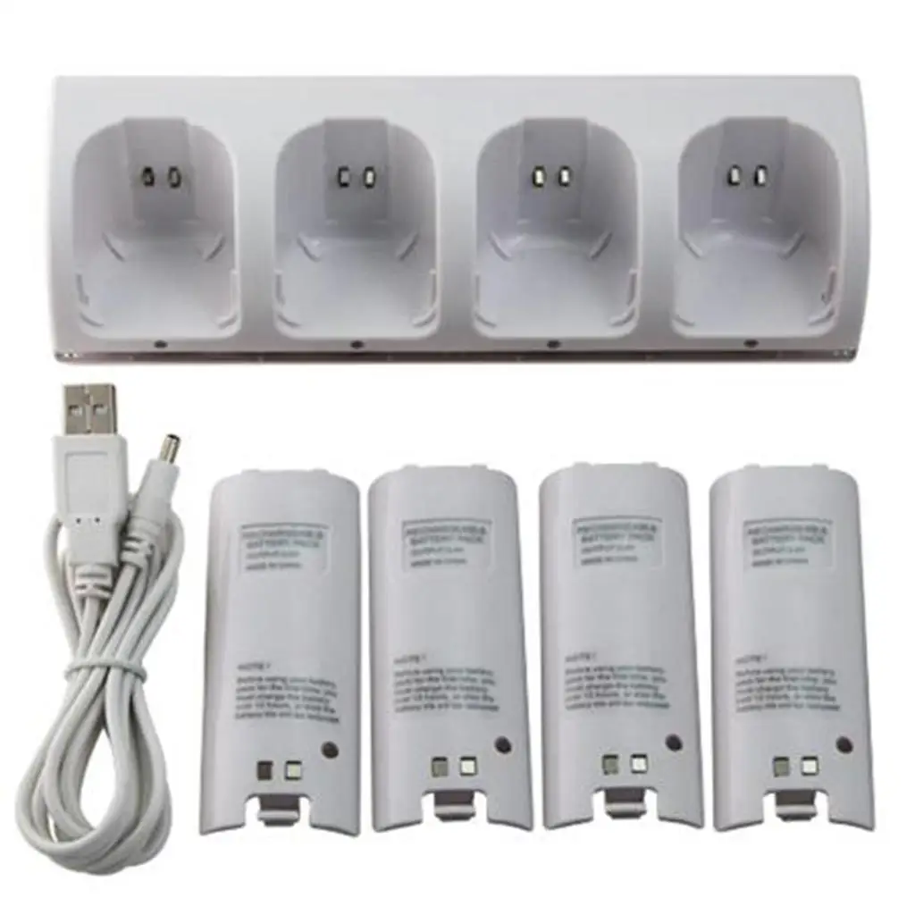 Charging Dock Charging Station Charger with 4pcs 2800mAh Batteries for remote controllers charger station dock