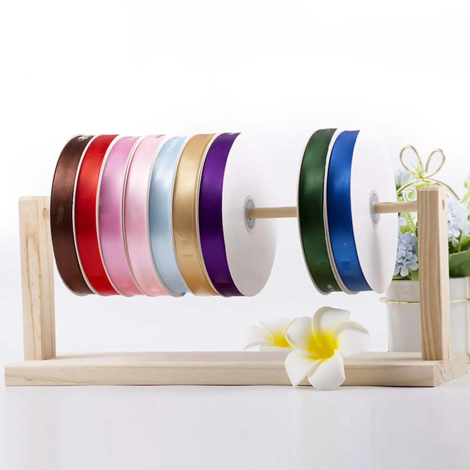 Ribbon Organizer Tabletop Dispenser Yarn Bobbins Holder Crafts Accessory