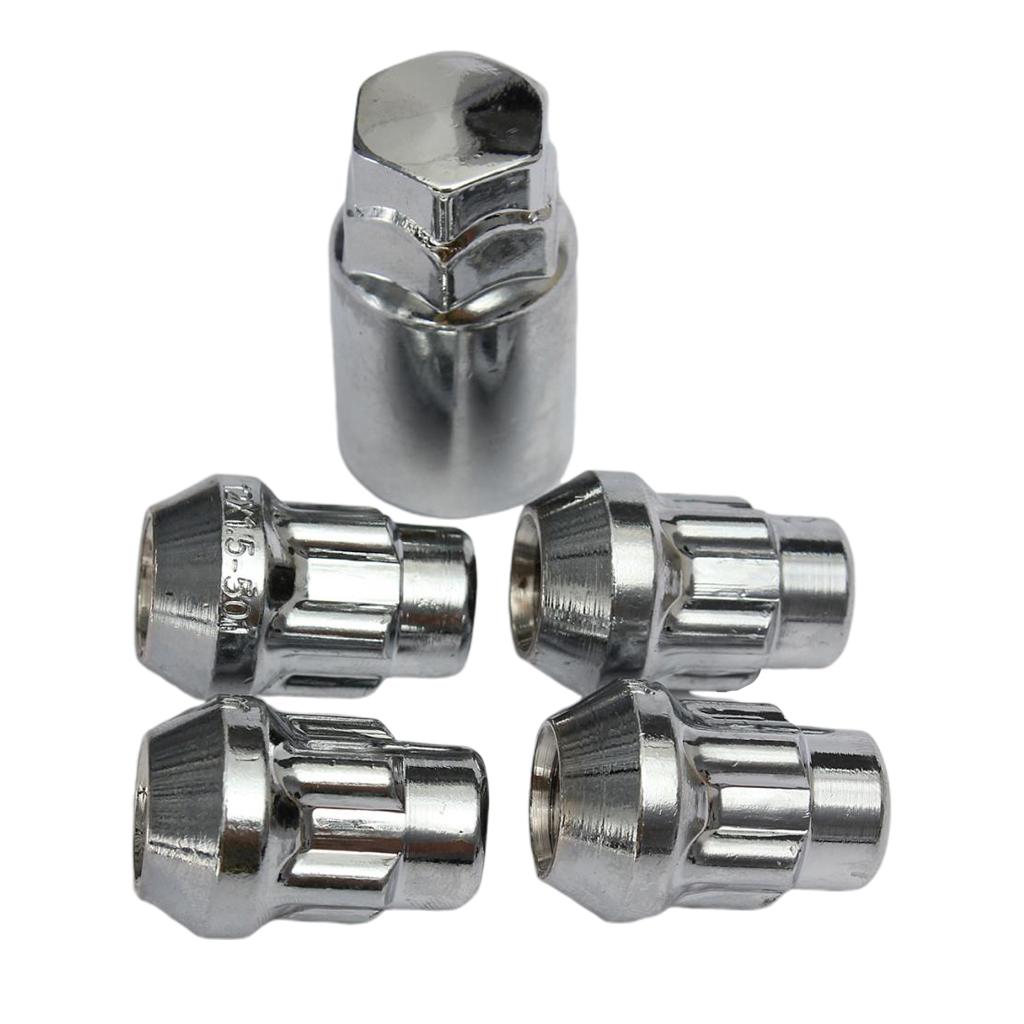 x1.5mm Anti Locking Alloy Wheel Bolts 60° Tapered (Cone) Security Nuts