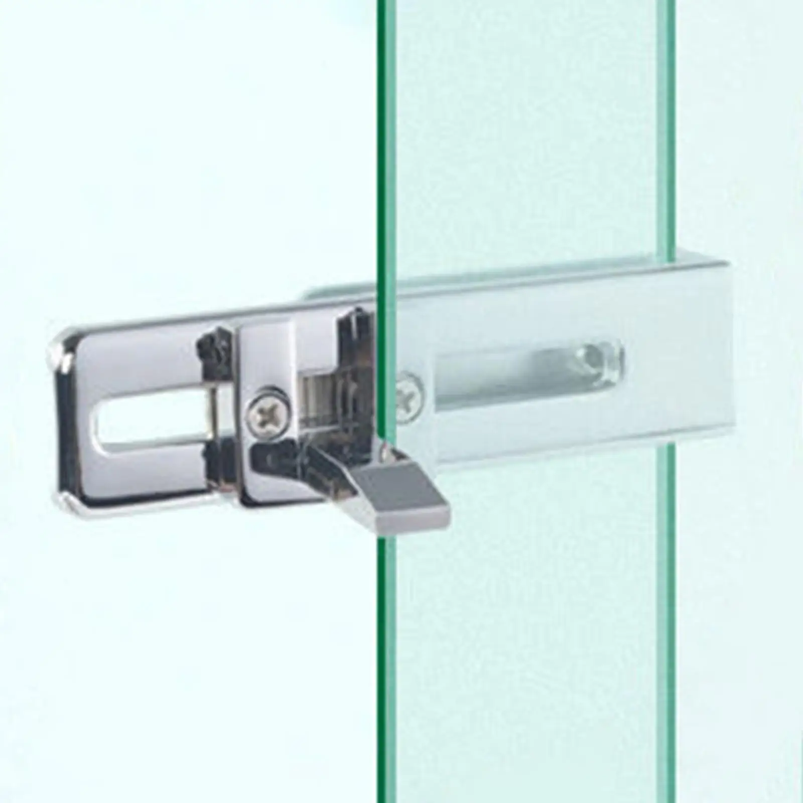Zinc Alloy Sliding Door Latch Lock Bathroom Glass Door Lock Door Buckle Hardware Accessories for Garage Bathroom Window Gate