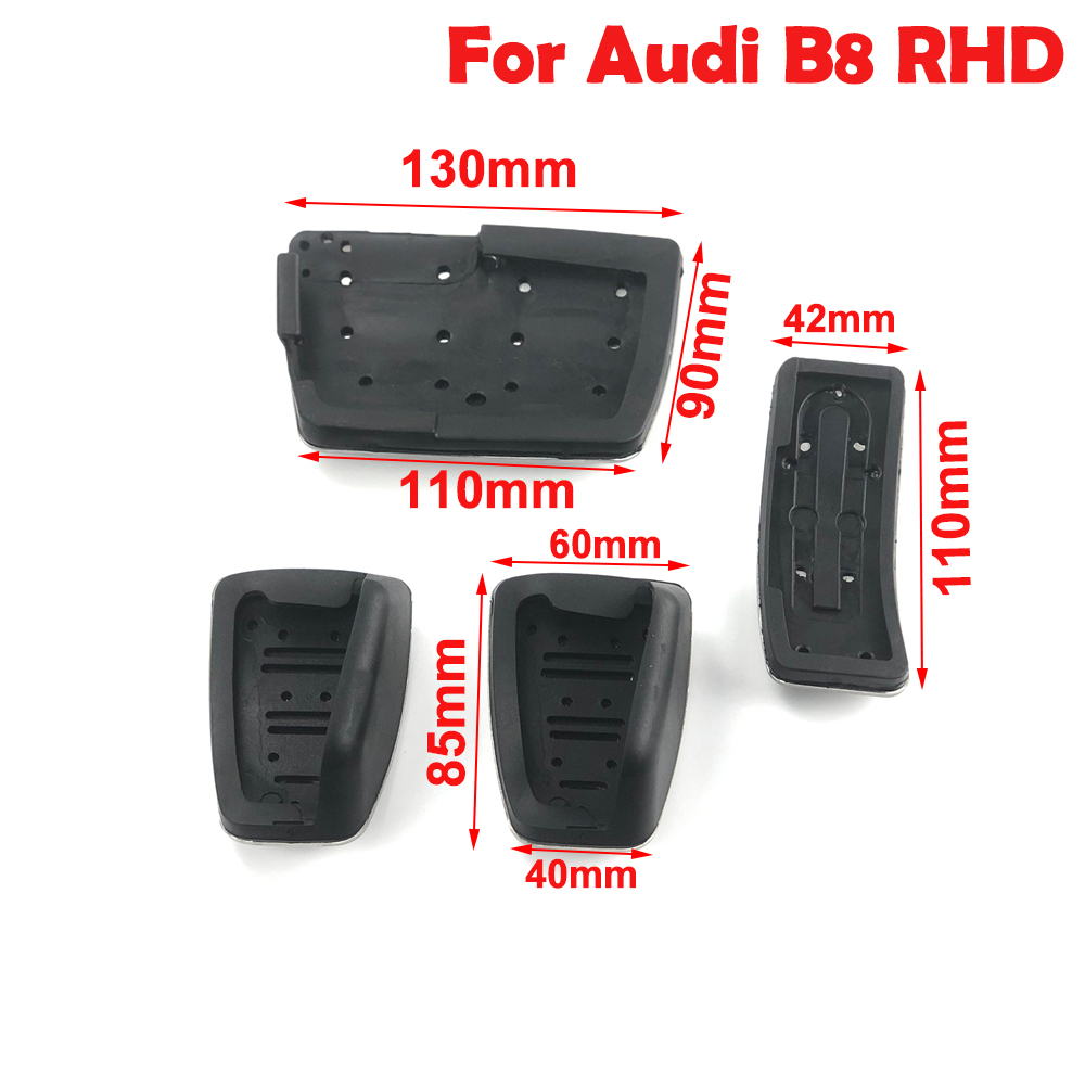 RHD AT\MT Edelstahl-Auto-Kraftstoffbremsen-Fußstützenpedale für Audi A4 S4 B8 8K / A5 S5 8T / Q5 Geeignet für das Fahren auf der rechten Seite – Detail 5