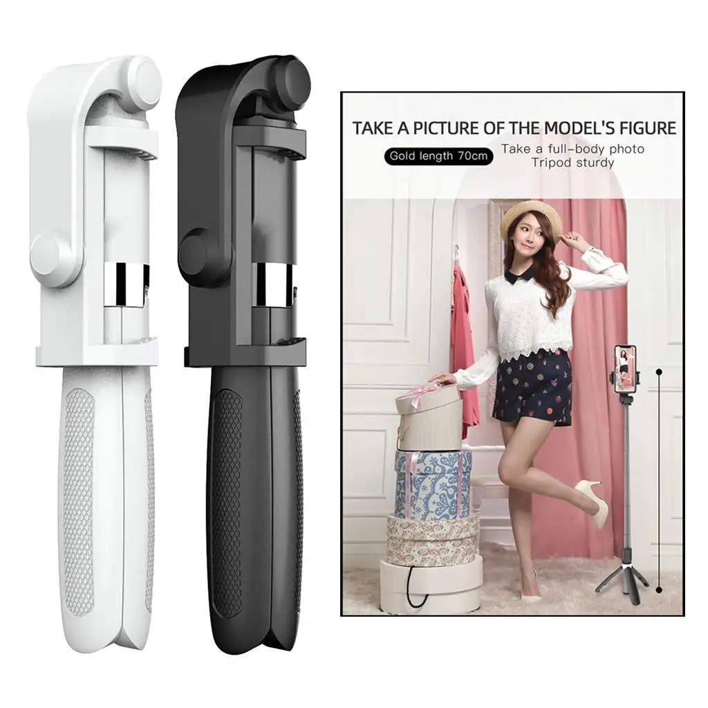 Selfie Stick Tripod with   Remote Shutter, 3 in 1 Extendable Selfie Stick with Tripod Vertical Horizontal Phone Holder