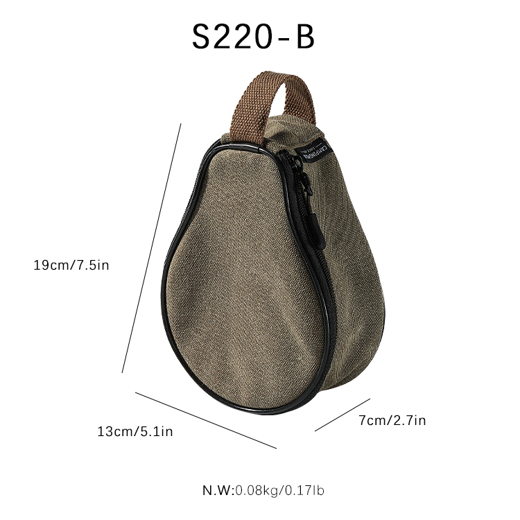 CAMPINGMOON 21*15*9 cm Outdoor Camping Liefert Leinwand Mini Taschen Benutzerdefinierte Birne Form Box Mittagessen Lebensmittel Lieferung tasche – Detail 2