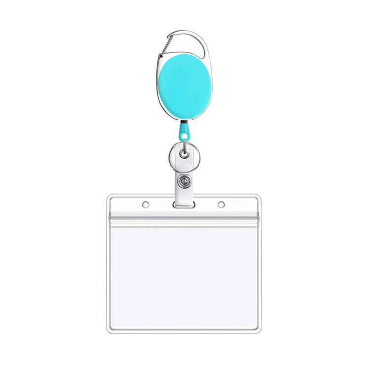 1pc Gürtel Seil Büro Lanyard Clip Schlüsselbund Name Tag Halter Schlüsselring Id Karte Schlüssel Ring Schnur Reel Einziehen Pull schlüsselbund Abzeichen halter – Detail 12