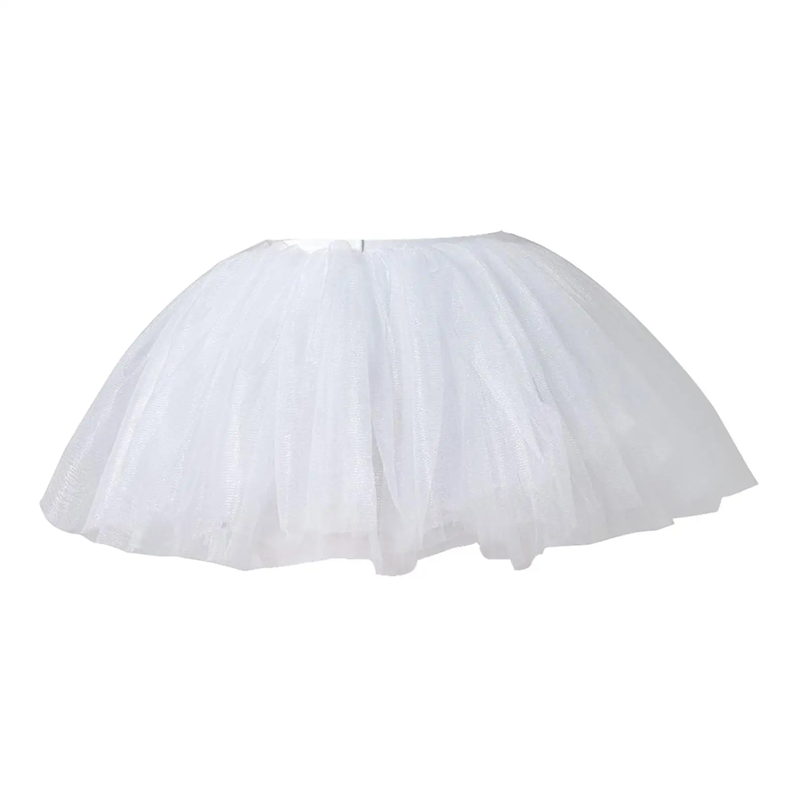 Women Tulle Tutu Skirt Cosplay Supplies Party Costume Adults Dress Tulle Petticoat for Beach Outfit Wedding Concert Performance