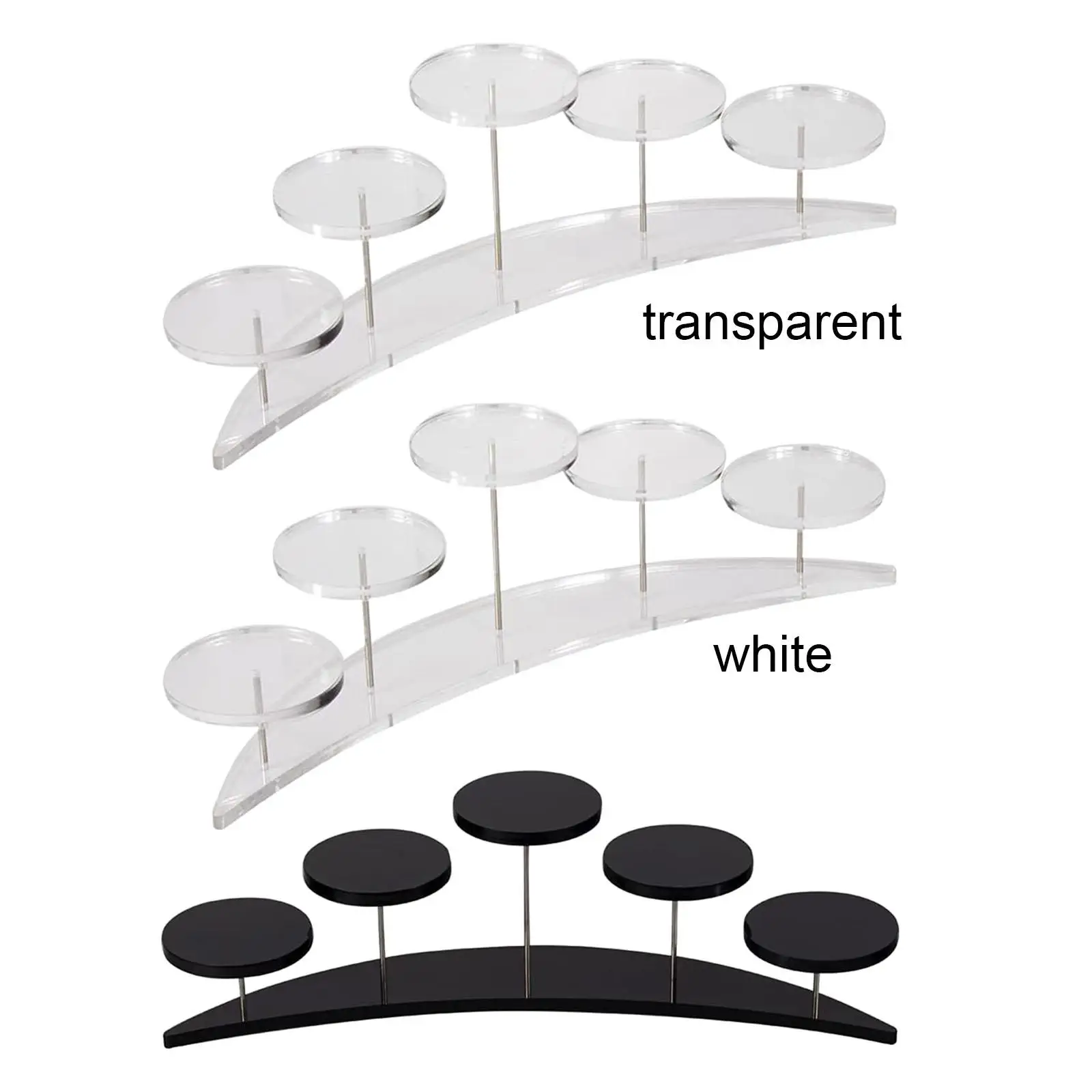 5 Tier Clear Acrylic Display Stand, Server Cup Stand for Display Or Collections