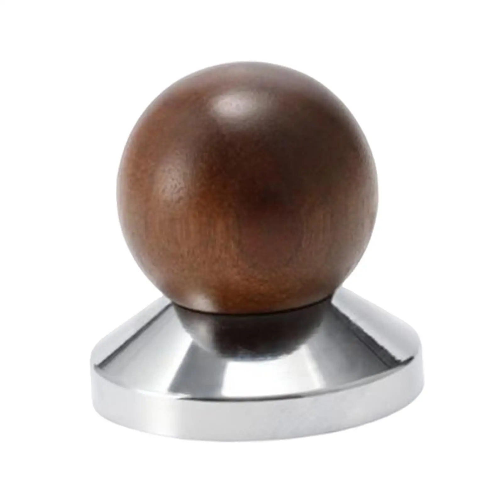 Professional Espresso Tamper/ Solid Wood Espresso Machine Accessory Flat Base Distributor/ Coffee Tamp Tool/ Home Cafe