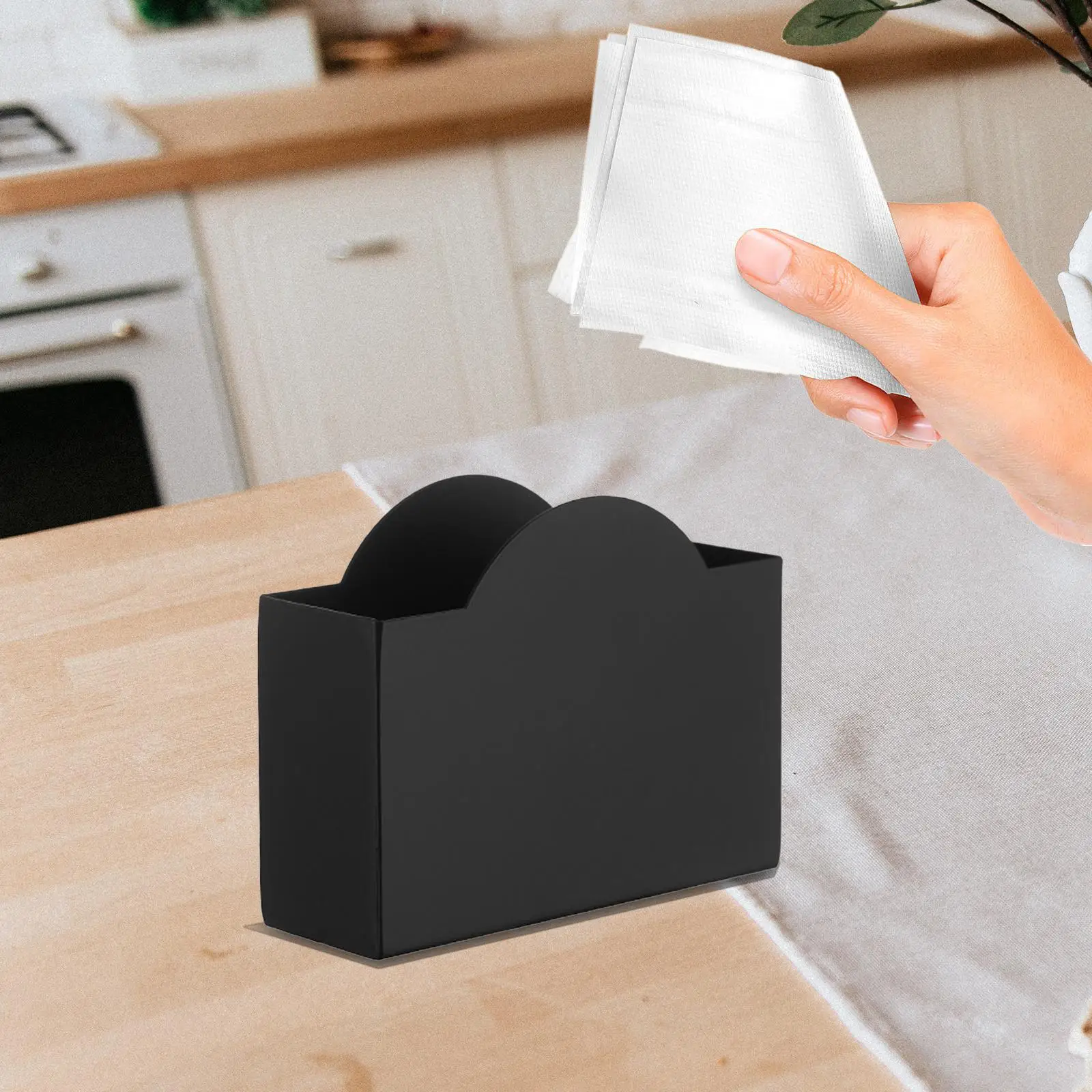 Tissue Dispenser Paper Napkin Holder for Kitchen Hotel Countertop Vanity