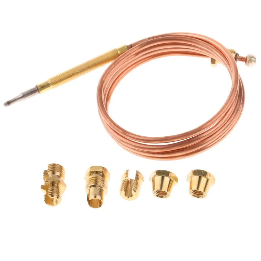 90cm Thermocouple Replacement Set for Gas Furnaces Boilers Water Heaters