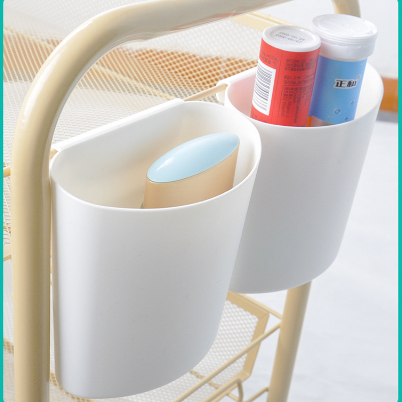 Description Picture 2 of itemKitchen Trolley Hanging Basket Storage Bucket Tableware Sundries Debris Box U-Shaped Storage Bucket Kitchen Storage Rack