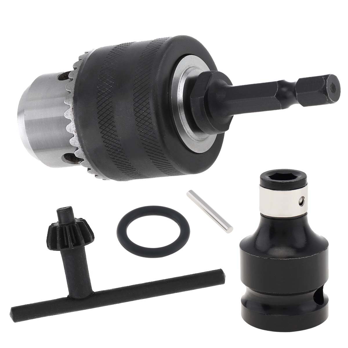 Drill Press Universal Adapter For 3/8" Drill, Keyed Chuck