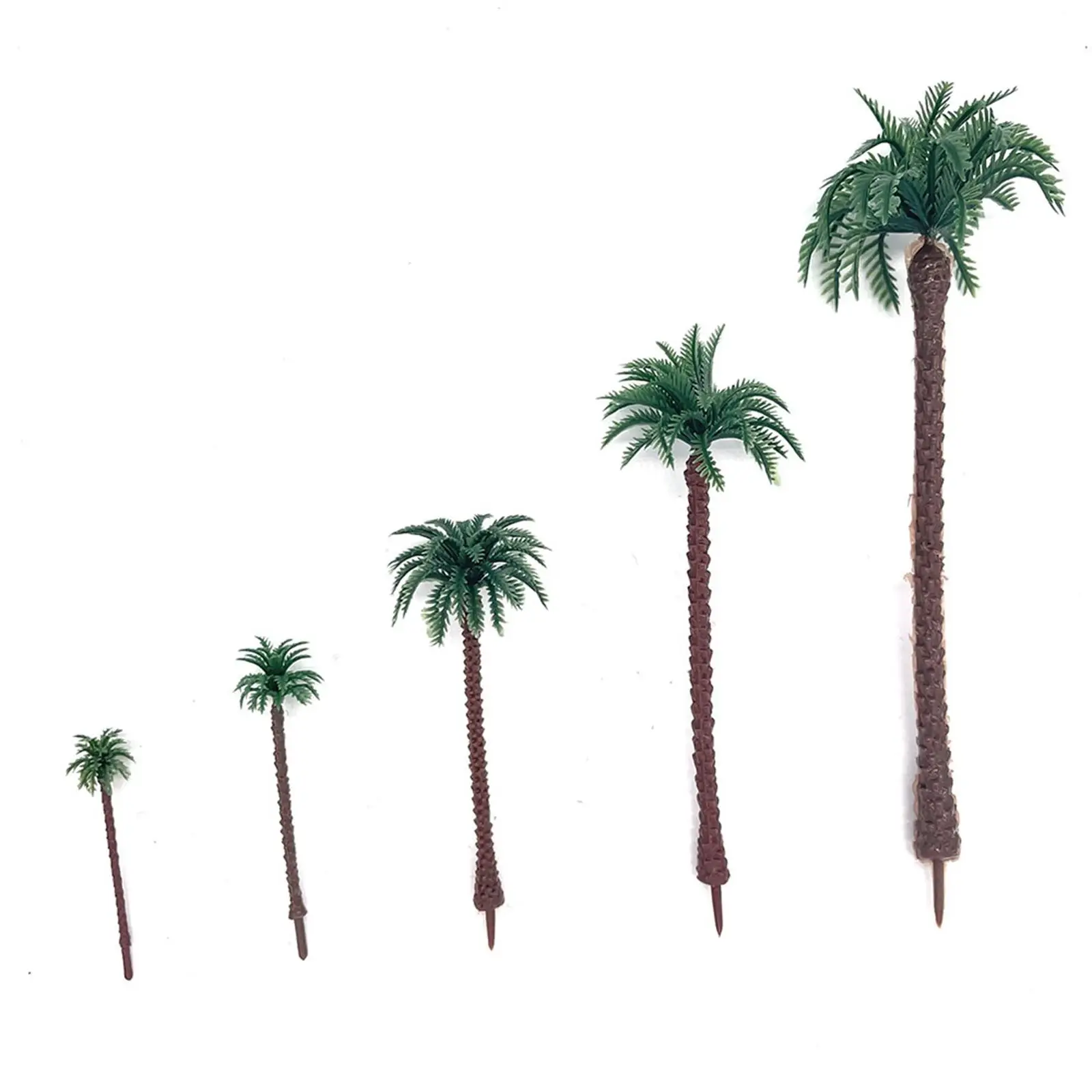 28 Pieces Model Train Scenery Trees 5-19cm Decorative Artificial Plants for Layout Arts Crafts Landscape Street Photo Props
