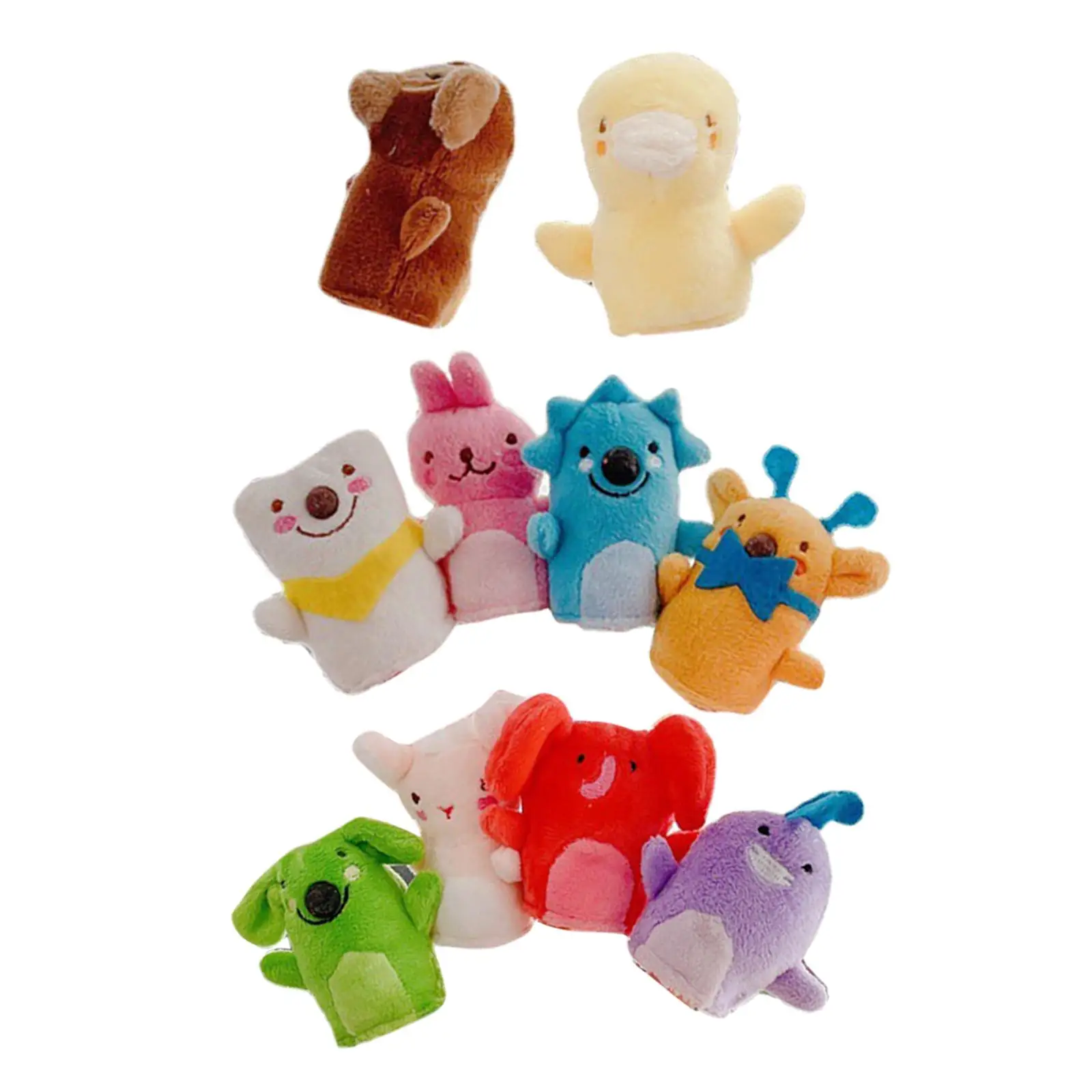 10x Finger Puppet Set Playtime Cute Beach Toys Finger Puppet Toy for Gifts Child