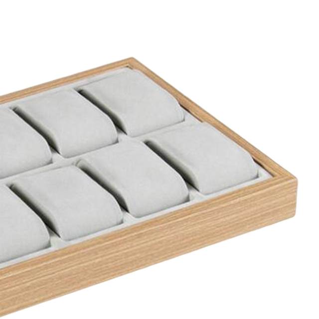 Plateau En Bois à 24 Compartiments Pour Bijoux - Organisateur Présentoir Bracelets Et Bagues