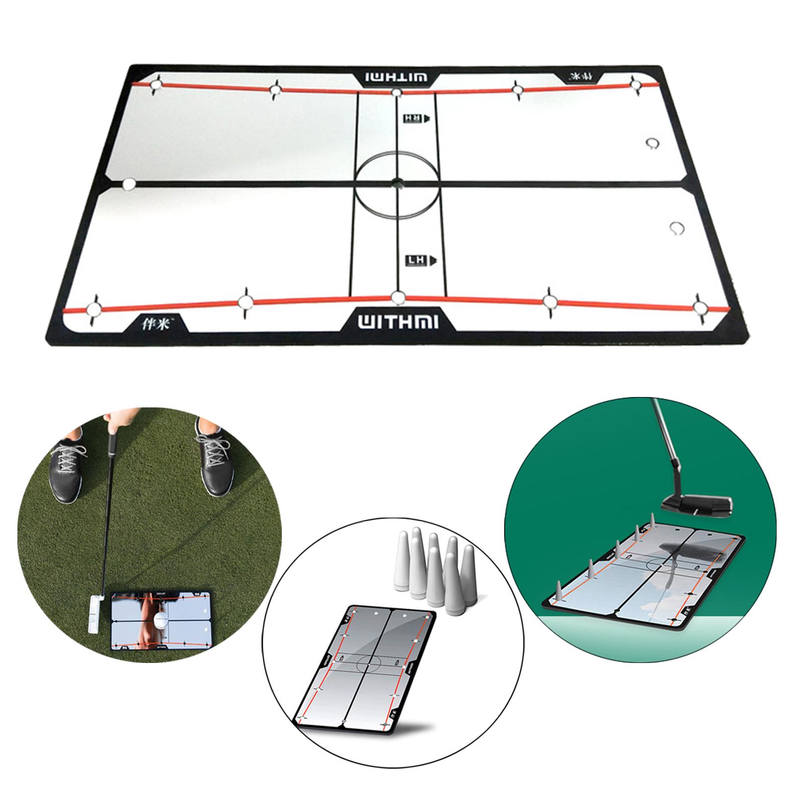 Alignment Alignment Mirror Compact Golf Putt Technique Accuracy Posture Practice Correcting Trainer for Indoor Outdoor Training