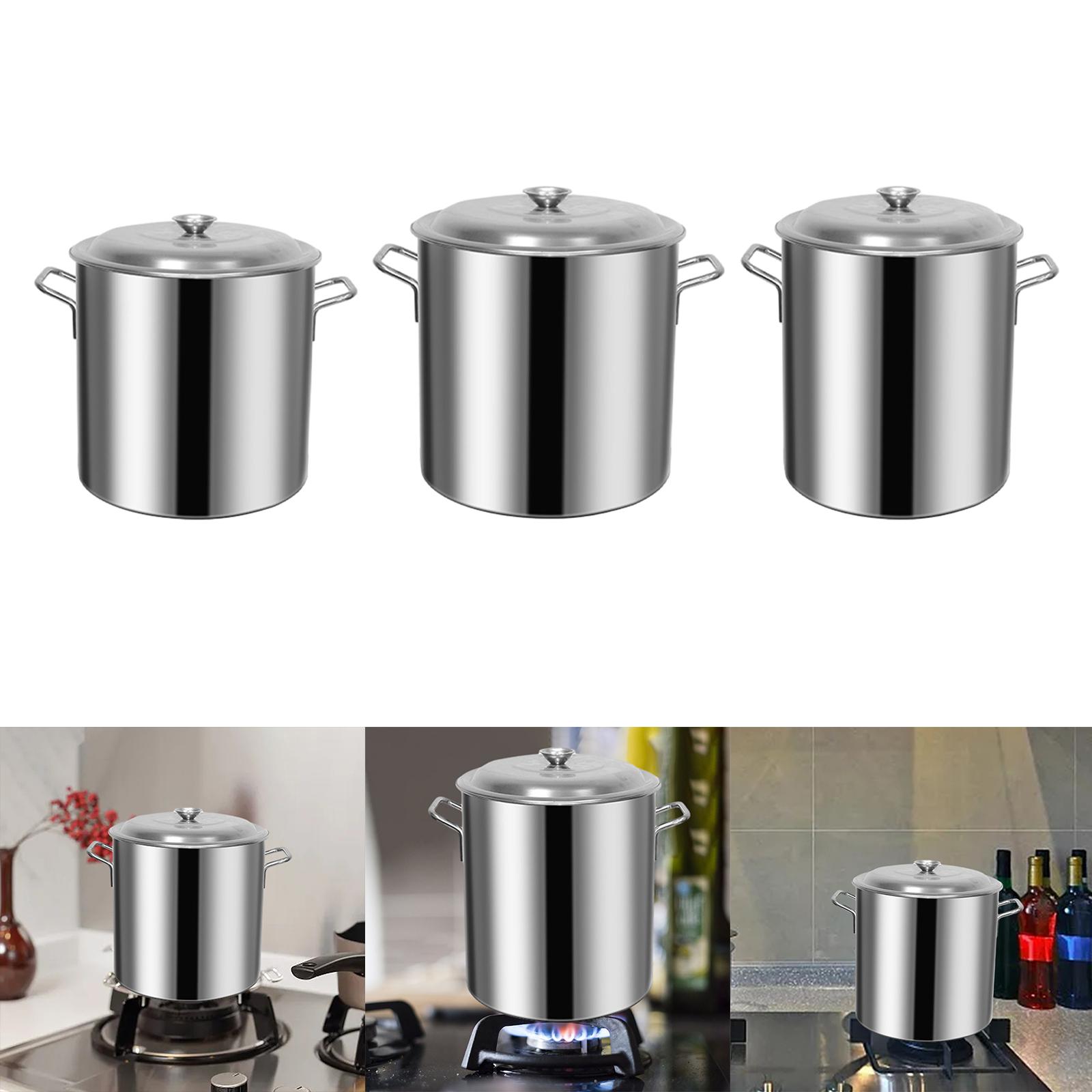 Cater Stew Soup Boiling Pan Multipurpose Cooking Pot for Commercial Canteens