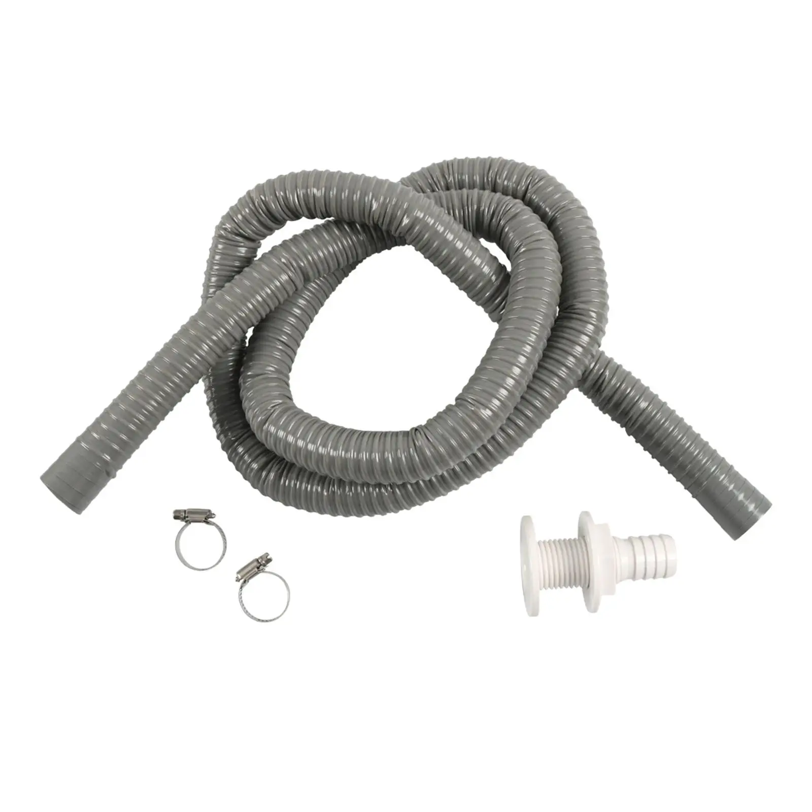Marine Hose Bilge Pump Installation with 2 Hose Clamps and thru Hull Fitting Kink Free Flexible 6 Feet Hose for Boats