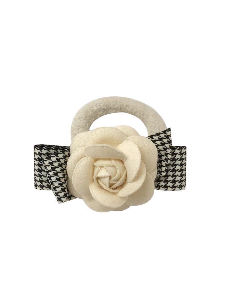 Koreanische Mode Kamelie Blume Hahnentritt Gitter Hinterkopf Haarnadel Big BB Pony Clip Dickdarm Kreis Haar Zubehör – Detail 4