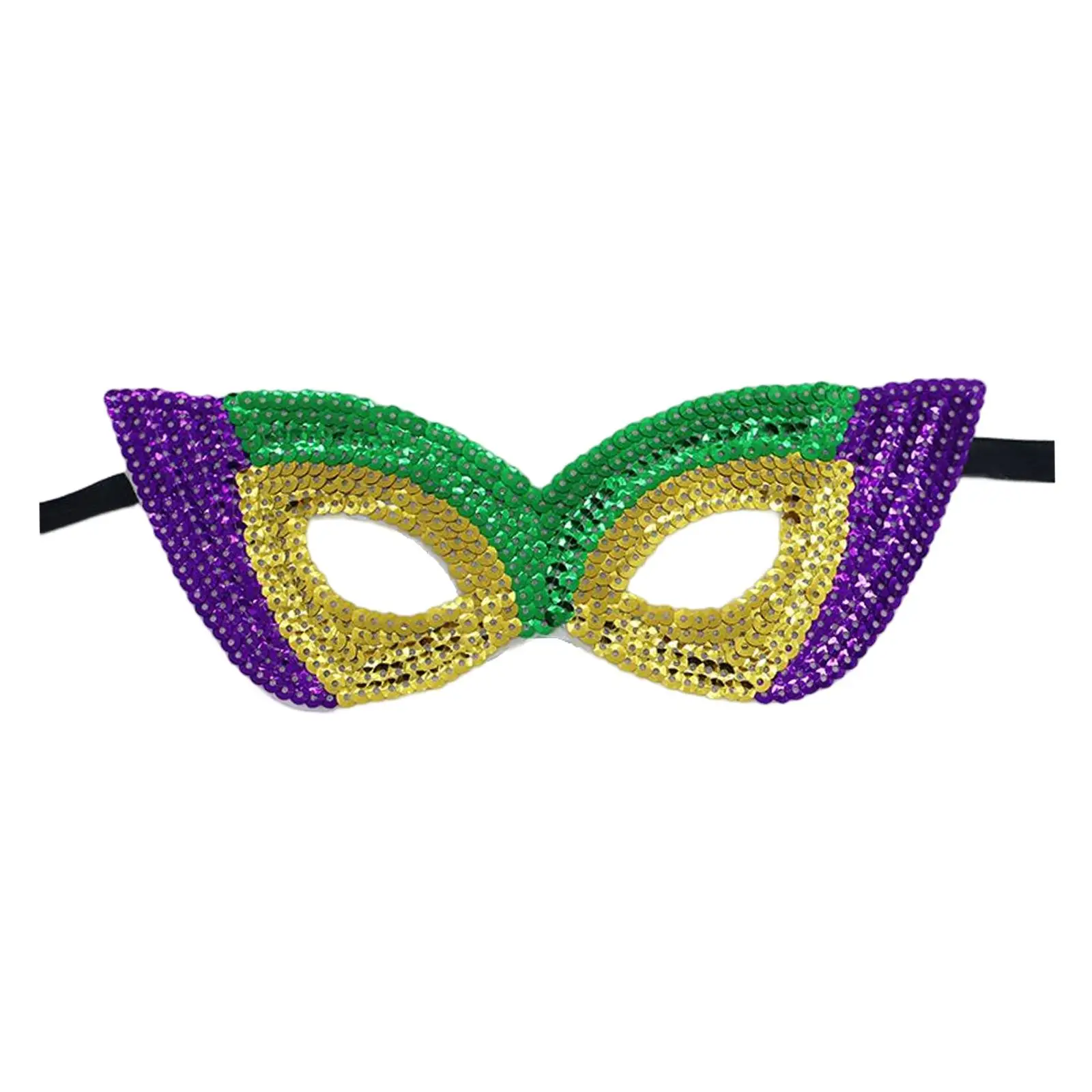 Glitter Masquerade Mask Half Face Eyemask for Club Prom Holiday Stage Performance