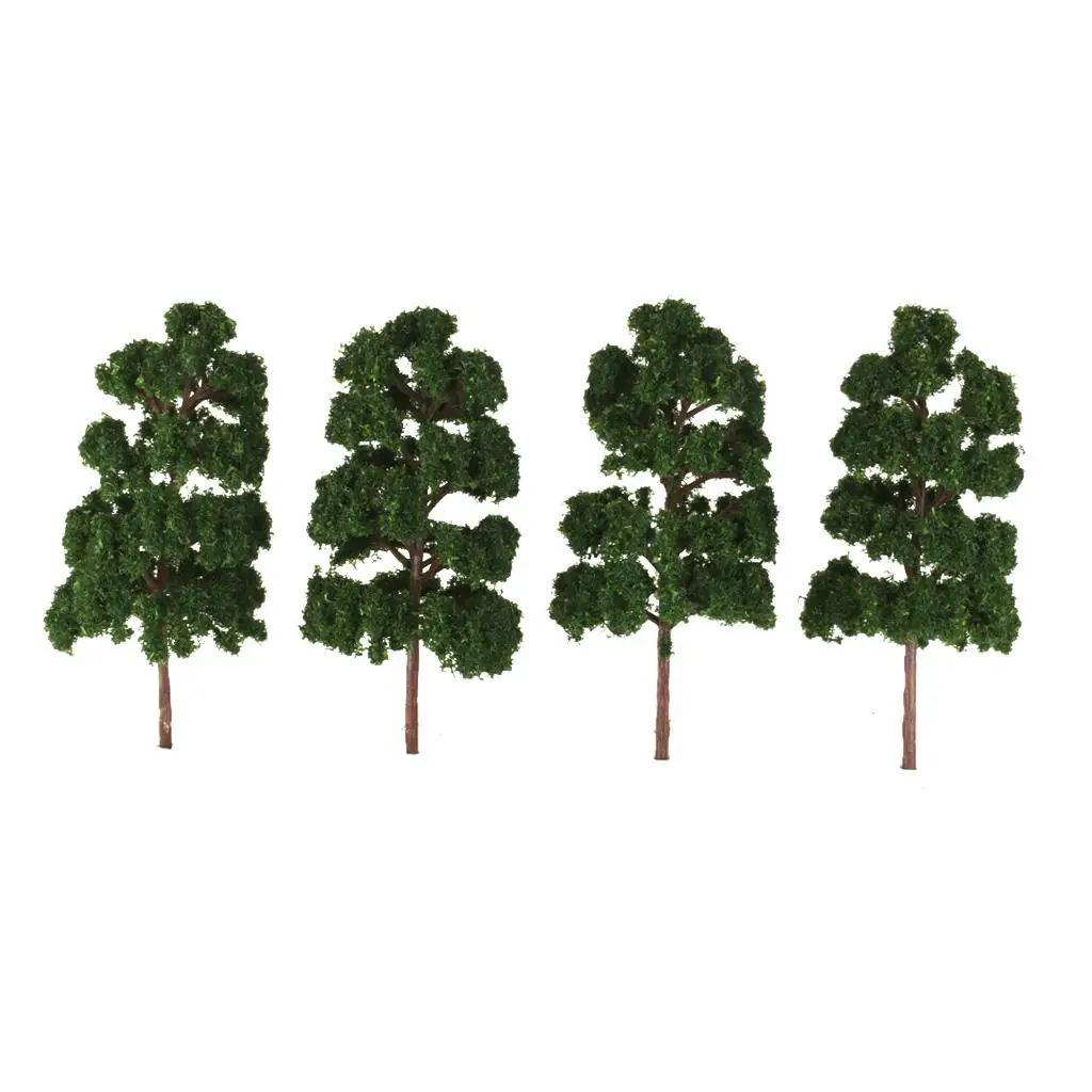 10pcs Cedar Model Trees Forest Greenery Plants 1:75  Building  Miniature Landscape Wargame Scenery Supplies