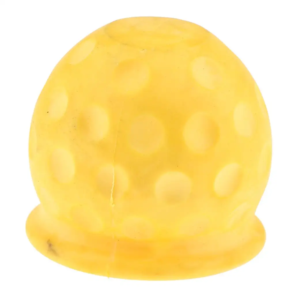 Universal Rubber Tow Ball Caps Covers for Car Caravan Van Trailer Yellow New