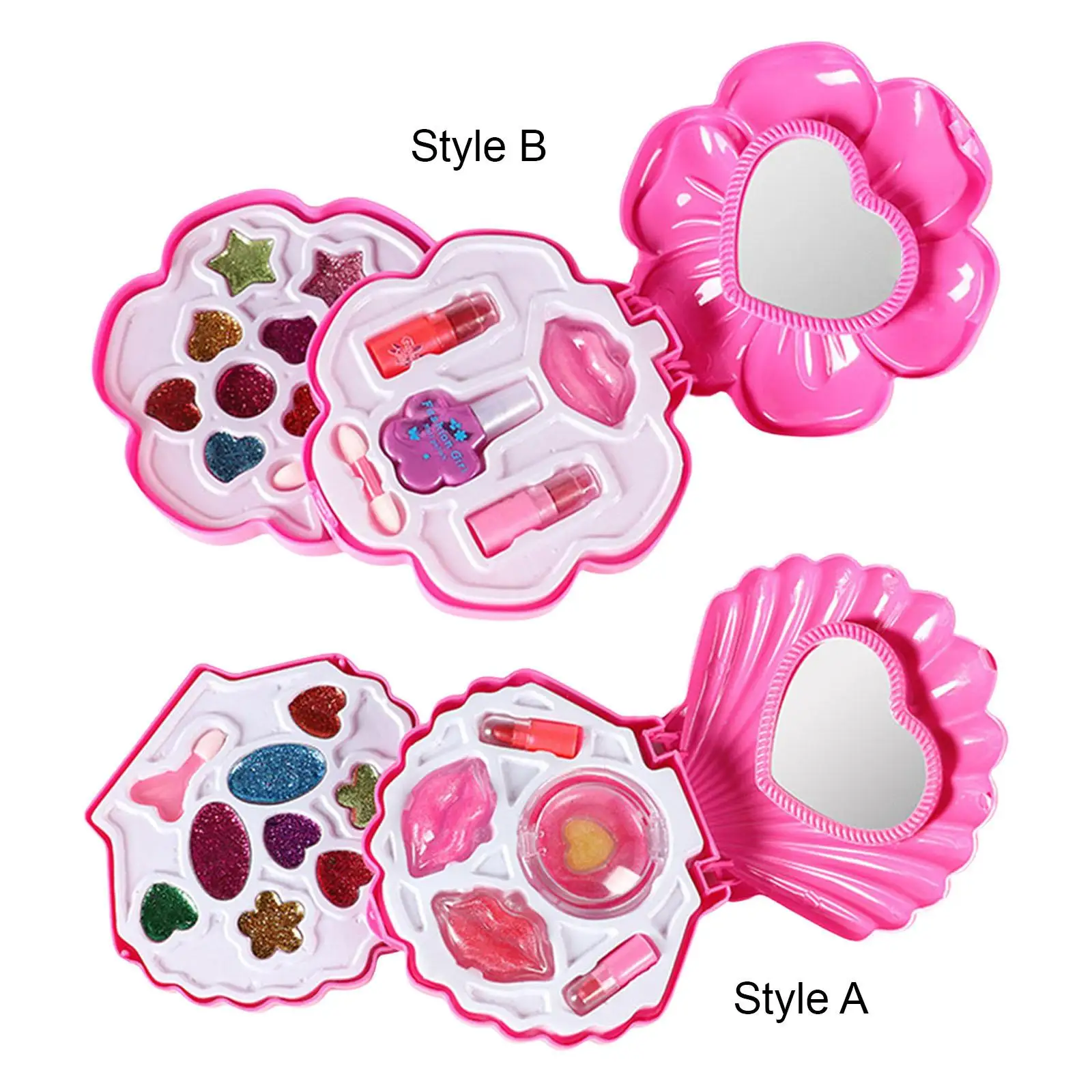 Multipurpose Kids Play Makeup Set with Storage Bag Party Favors Gifts Washable