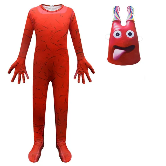 Halloween Costumes Rainbow Friends Red Guy Anime Game Jumpsuits Children's  Makeup Cosplay Characters Dress Costume Clothes - AliExpress