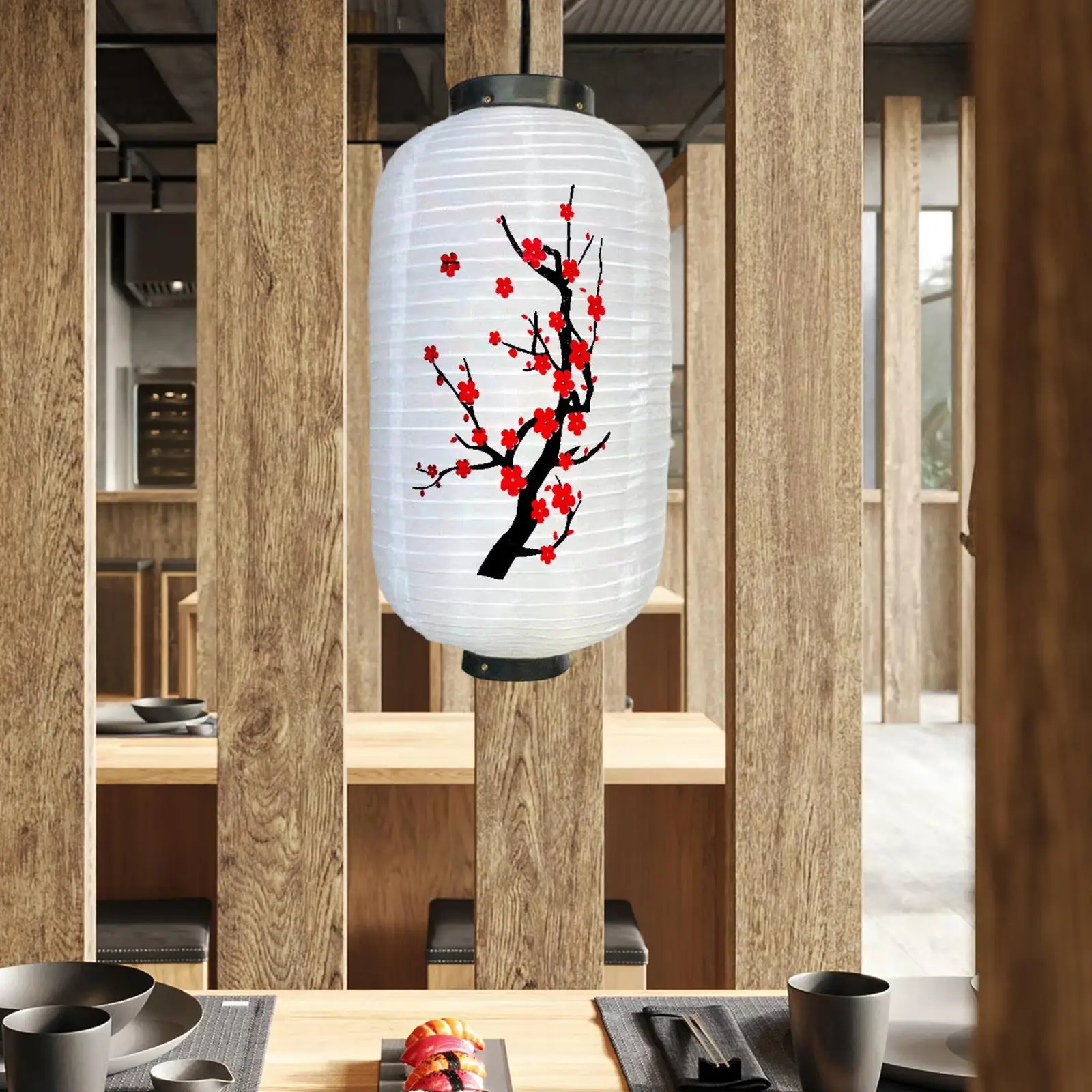 Japanese Traditional Style Hanging Lantern Decorative Lampshade Oriental  Fabric