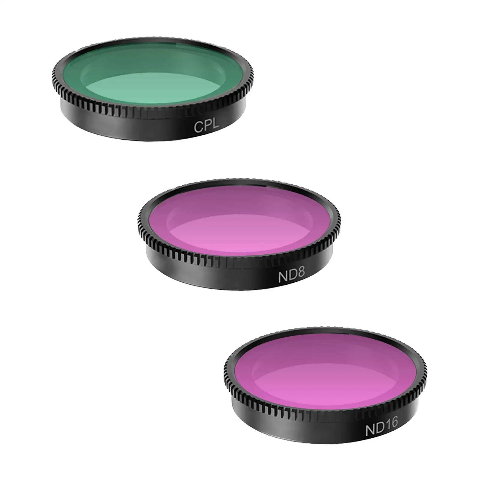 Lens Filter Set Lightweight Thread Installation Professional Aluminum Alloy Glass High Brightness for Go 3/2 Camera Attachments