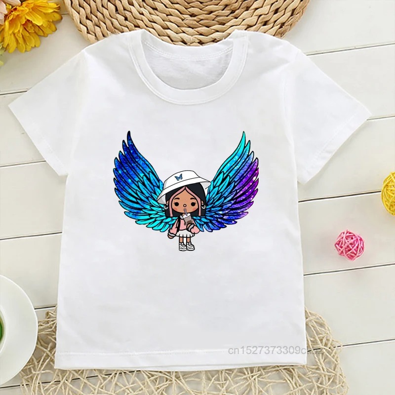 Title 12, New Toca Life World Print Kids Cotton T-shirt B...