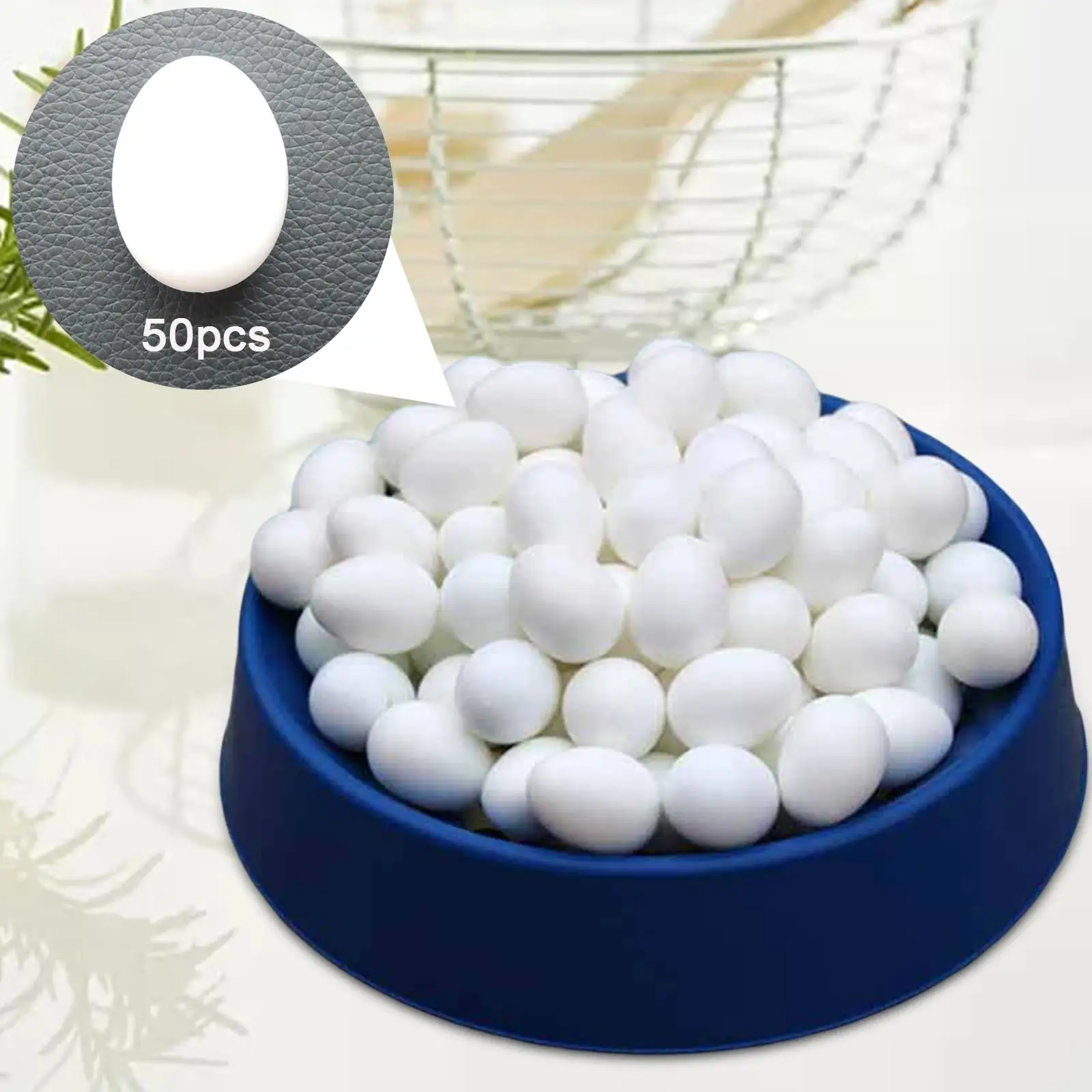 50x Plastic Pigeon Eggs Simulation Artificial Fake False Dummy Eggs for Hatching Supplies Racing Pigeons
