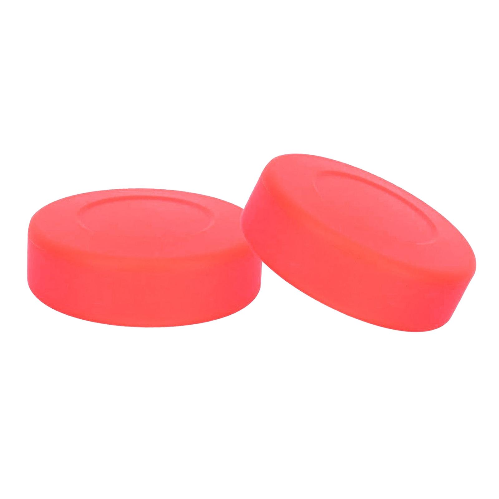 2 Pieces Ice Hockey Puck Multipurpose Smooth Sturdy Wear Resistant Hockey Ball for Starters Professionals Kids Training