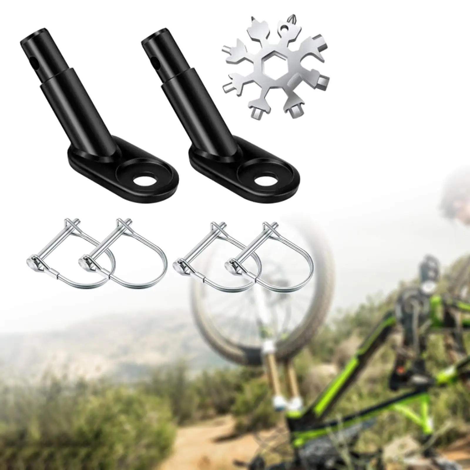 Universal Bike Trailer Hitch Attachment Connector Kit -Left Cycling Replacement