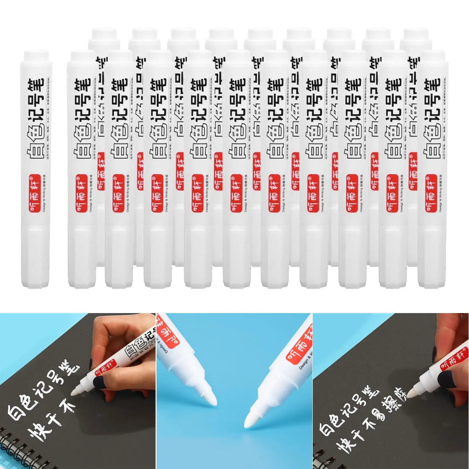 20 Permanent Marker Car Tire Paint  Waterproof Marker for Automotive Rock Painting  Craft Projects Ceramic Glass Canvas