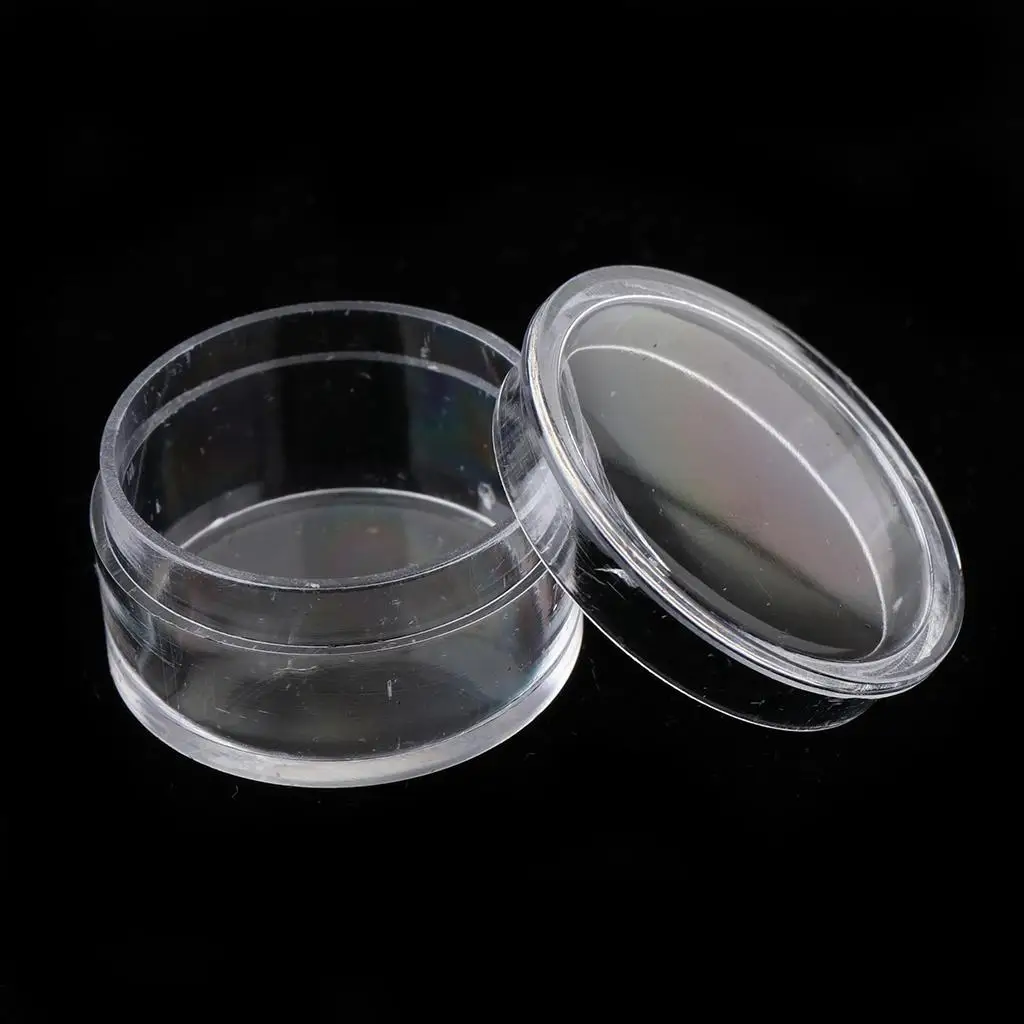 50 Grids Empty Clear Bead Storage Container Jar with Round Screw-Top Lids for Beads, , Glitter, Make Up and Cosmetics