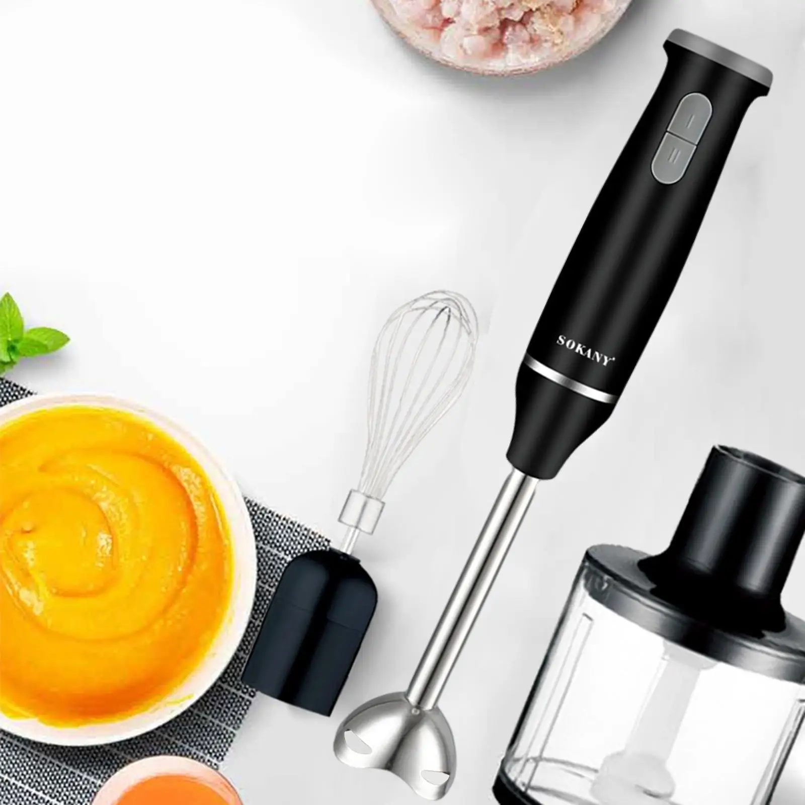 Hand Blender Cookware Utensils Food Processor Mixer for Puree Infant Food Kitchen