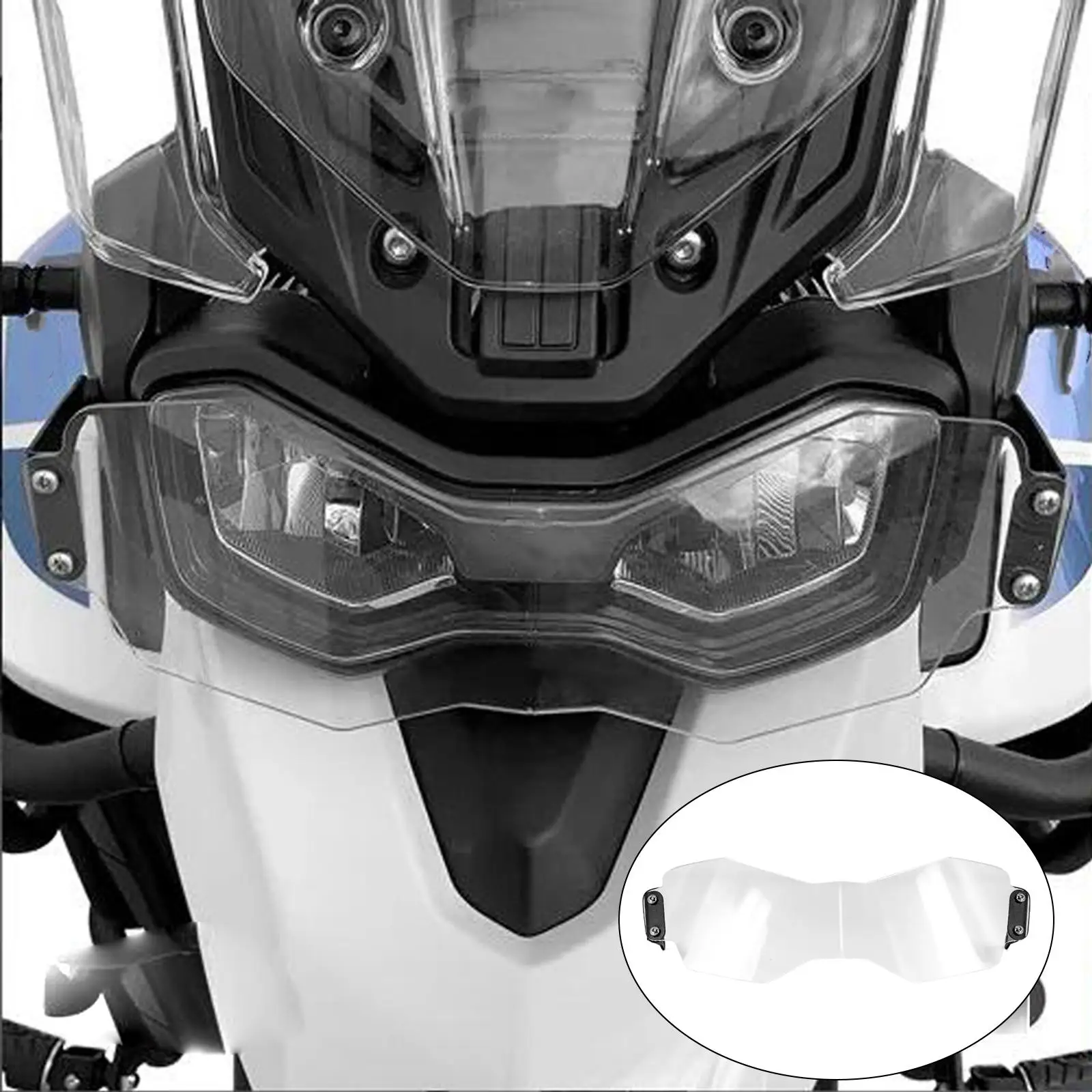 Acrylic Motorcycle Headlight Protector Guard Cover Fits for  900 20-22