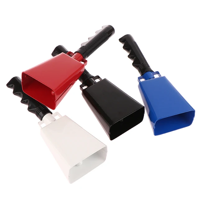 1pc NEW Iron Cowbell Percussion Cowbells Red White Cow Bells