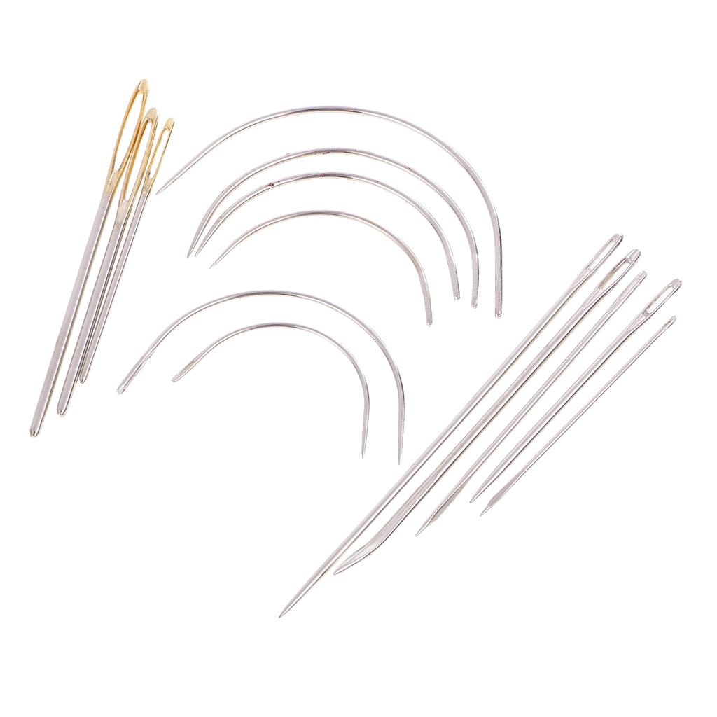 14 Packs Home Hand Sewing Needle Kit for Upholstery Furniture Carpet Leather Crafts Repair Sewing Tools (14Pcs/set)