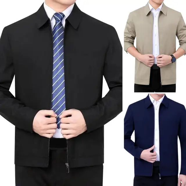 Homens de negócios xadrez imprimir botão jaqueta masculina fino turn down  collar bolso outerwear topo inglaterra estilo casual manga longa casaco -  AliExpress
