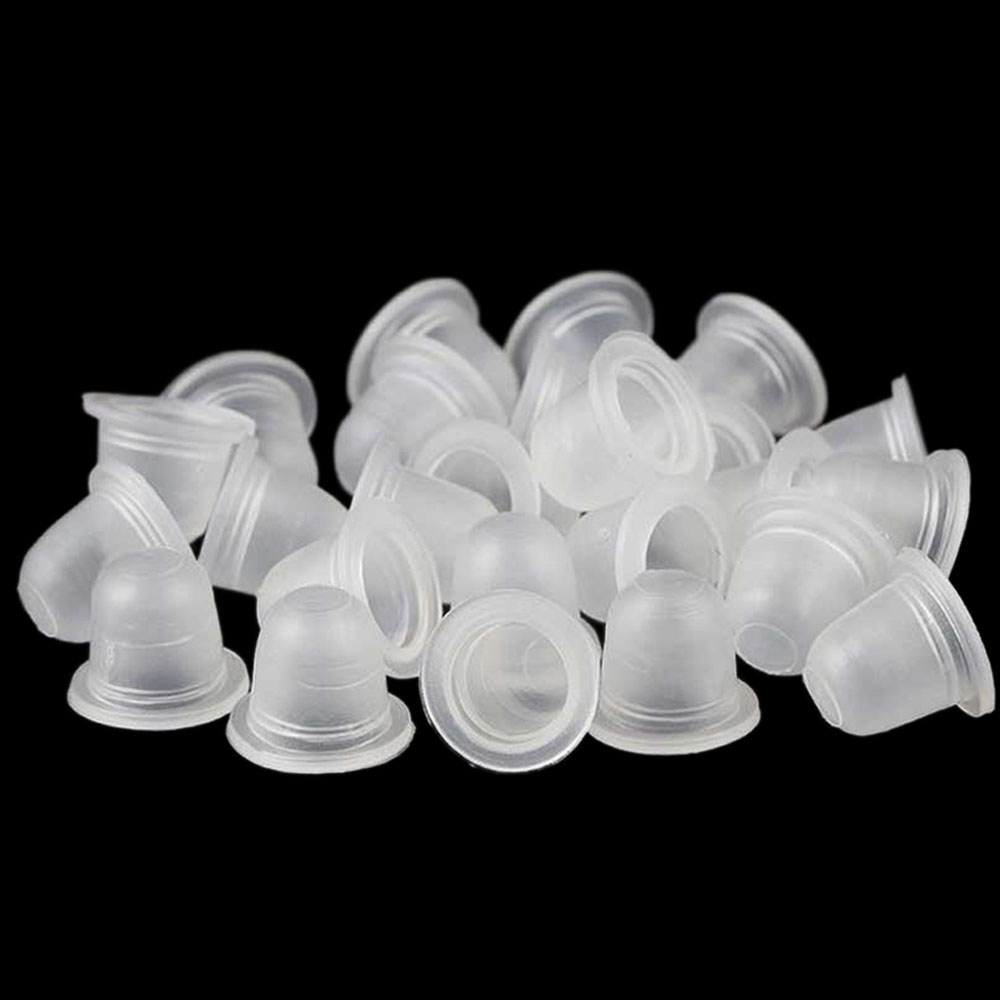 Best of 100 / 500Pcs Soft Silicone Microblading Tattoo Ink Cup Cap Pigment Holder Container S / L For Permanent Makeup Tattoo Accessories Reviews & Tips