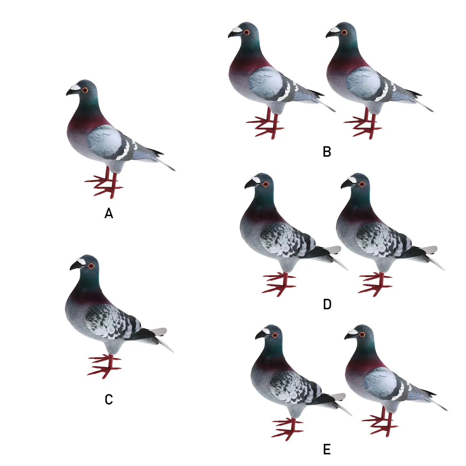 Simulation Pigeon Ornaments Artificial Dove Animal Artificial Foam Pigeons Mini Fake Birds Party Favors Easter Gifts