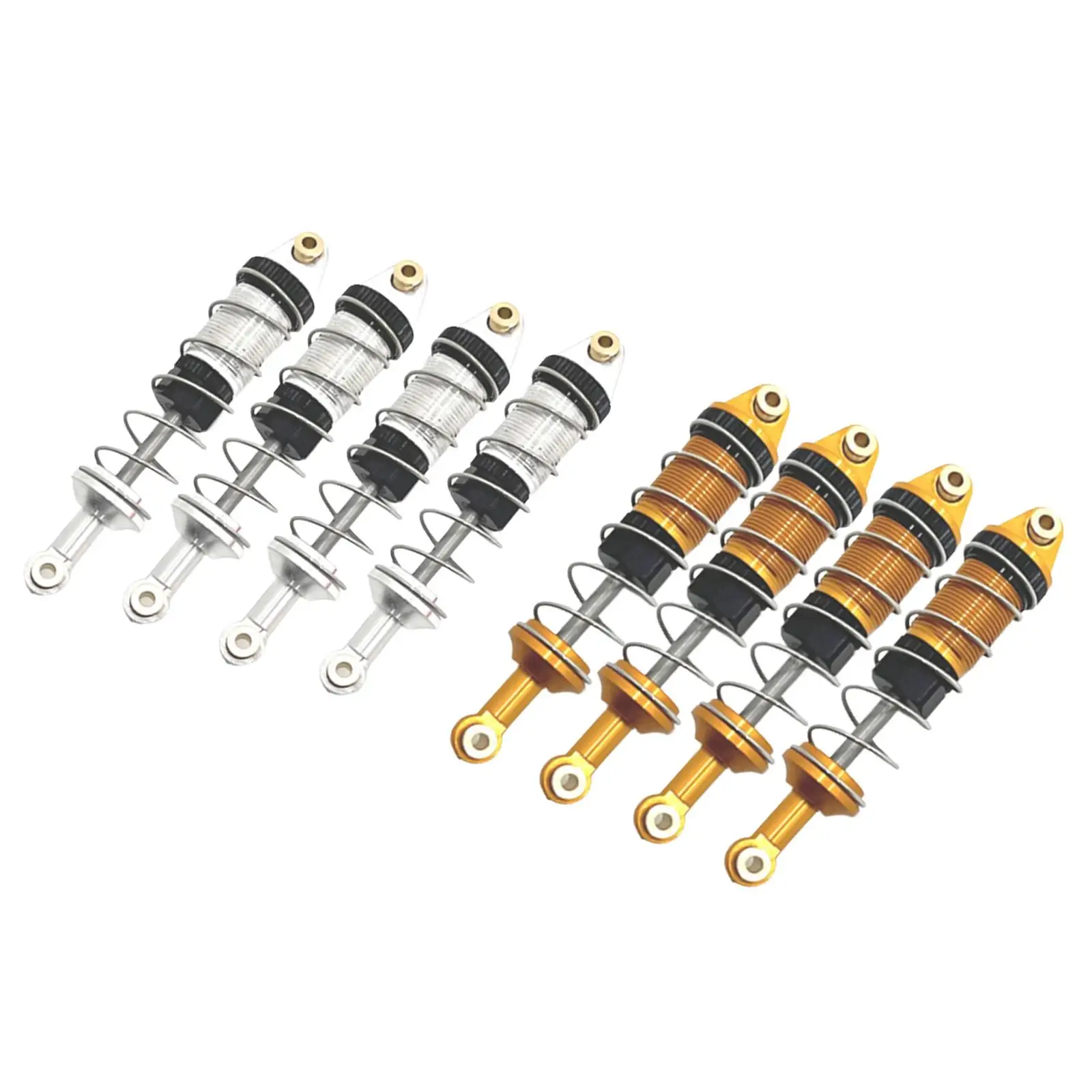 4 Pieces RC Car Shock Absorber Front and Rear RC Shocks Damper Upgrade Parts for 16207 16210 H6 1:16 Vehicles RC Car
