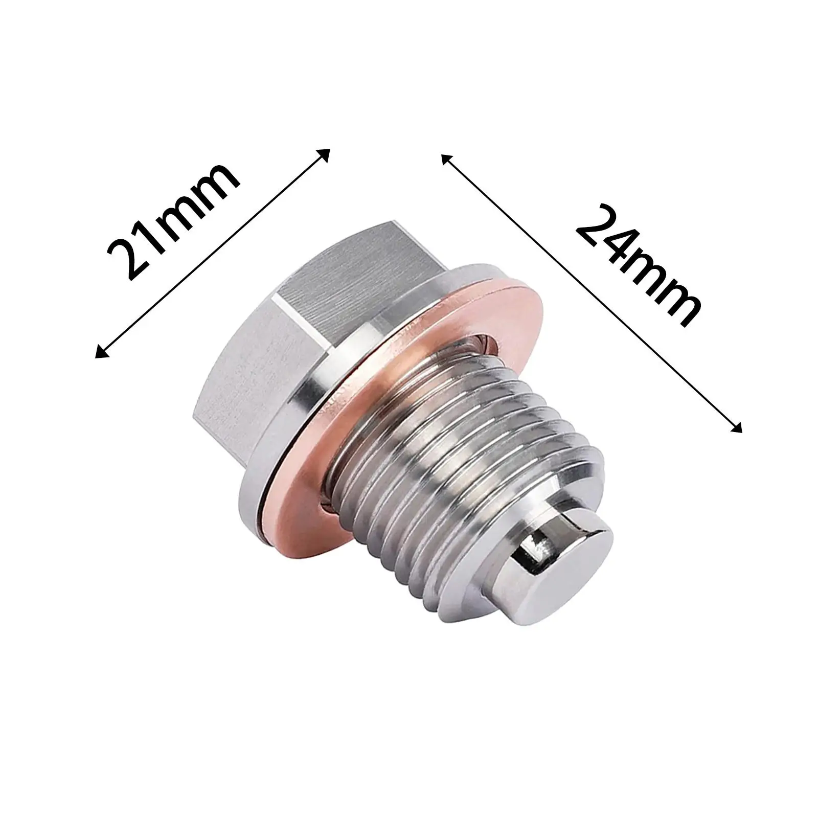 Magnetic Oil Drain Plug M16x1.5 Replace Anti Vibration Heavy Duty Easy to Install Accessories Sump Drain Nut for Motorcycle