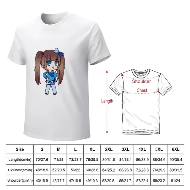 Men's Gacha Life Anime T-Shirt, Roupa única, Casual, Elegante, Rapariga,  Fofa - AliExpress