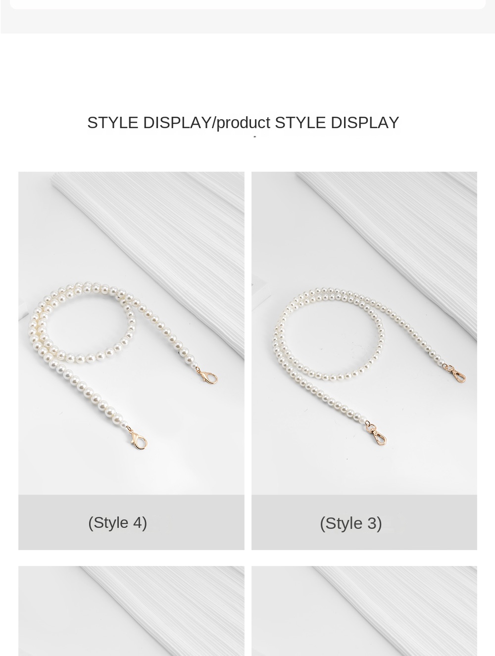 Pearl Chain Accessories Small Fragrant Wind Bag Messenger Shoulder Strap Diy Transformation Replacement Bag Chain Single Buy
