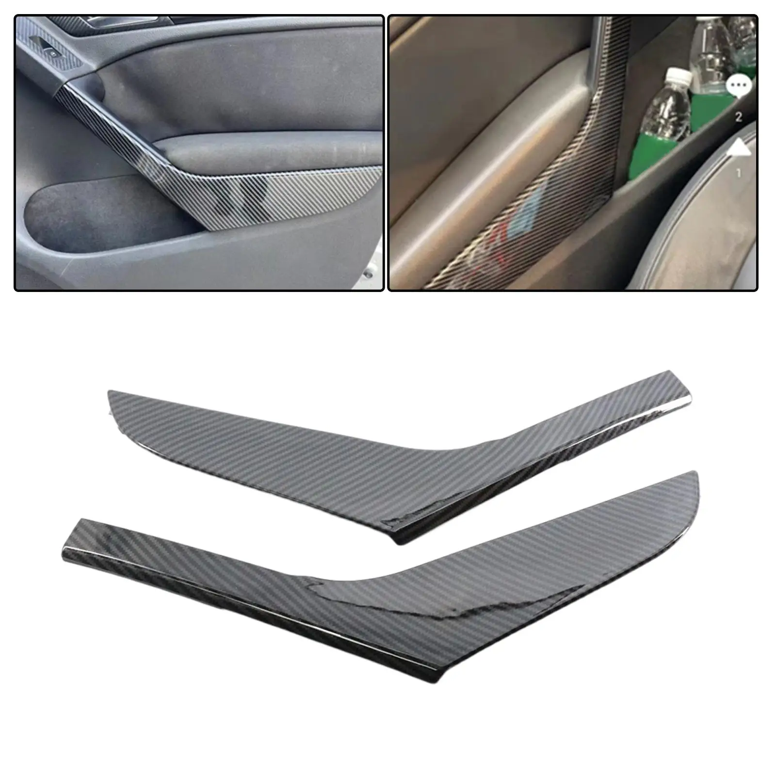 2x Vehicle Interior Door Armrest Cover Trim 5K4868039A Left and Right for Golf MK6 Parts