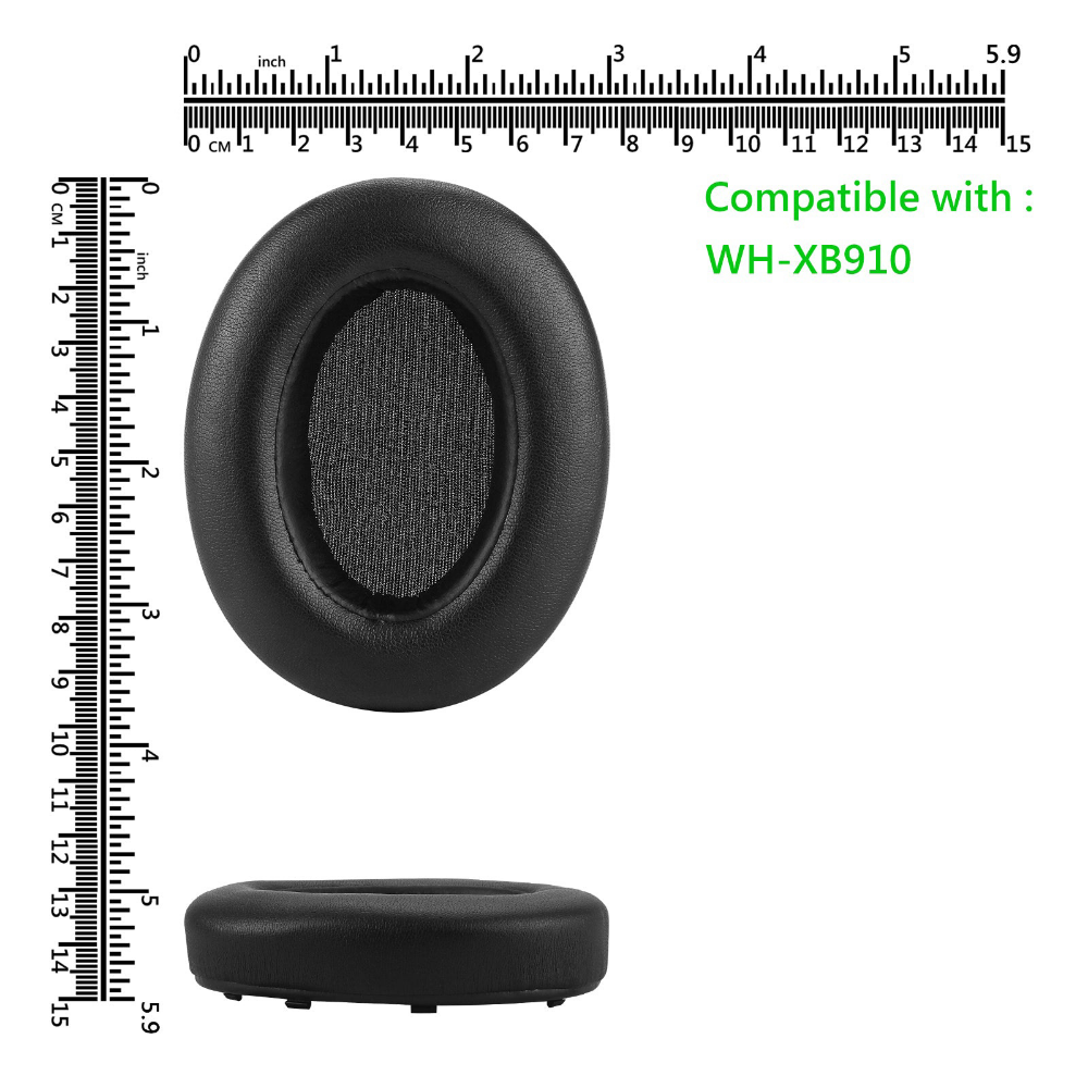 Memory Foam Protein Leather Replacement Ear Pads Cushions Muffs Earpads For Sony WH-XB910N WH XB910 Headphones