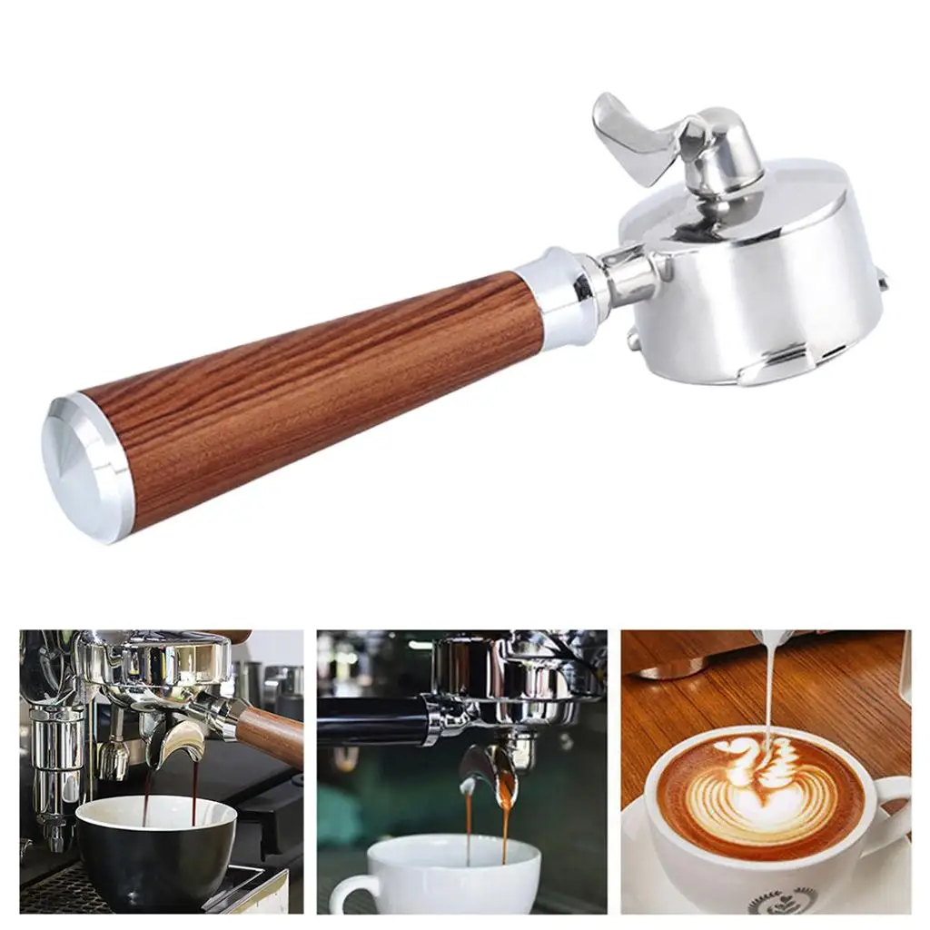 51mm Coffee Machine  Fine Filter Dual Spouts  Holder for EC680 685  Shop Replacement Supplies