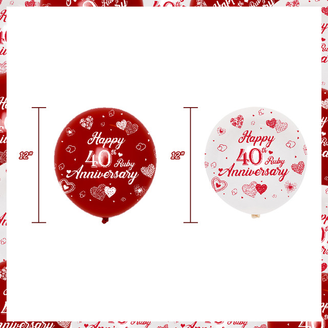 Tarjeta De Saludos De Aniversario De 40 Años, Vector Libre De Fondo De